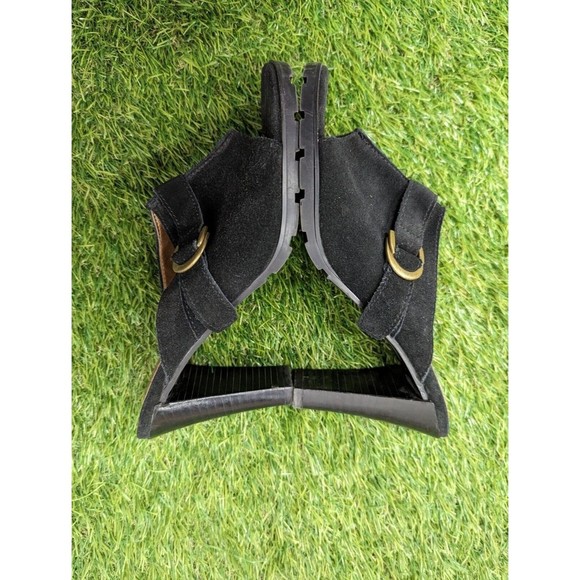 Bisou Bisou, Women's, Open Toe, Mule Heels Size US 7 M, Black Suede - Picture 8 of 10